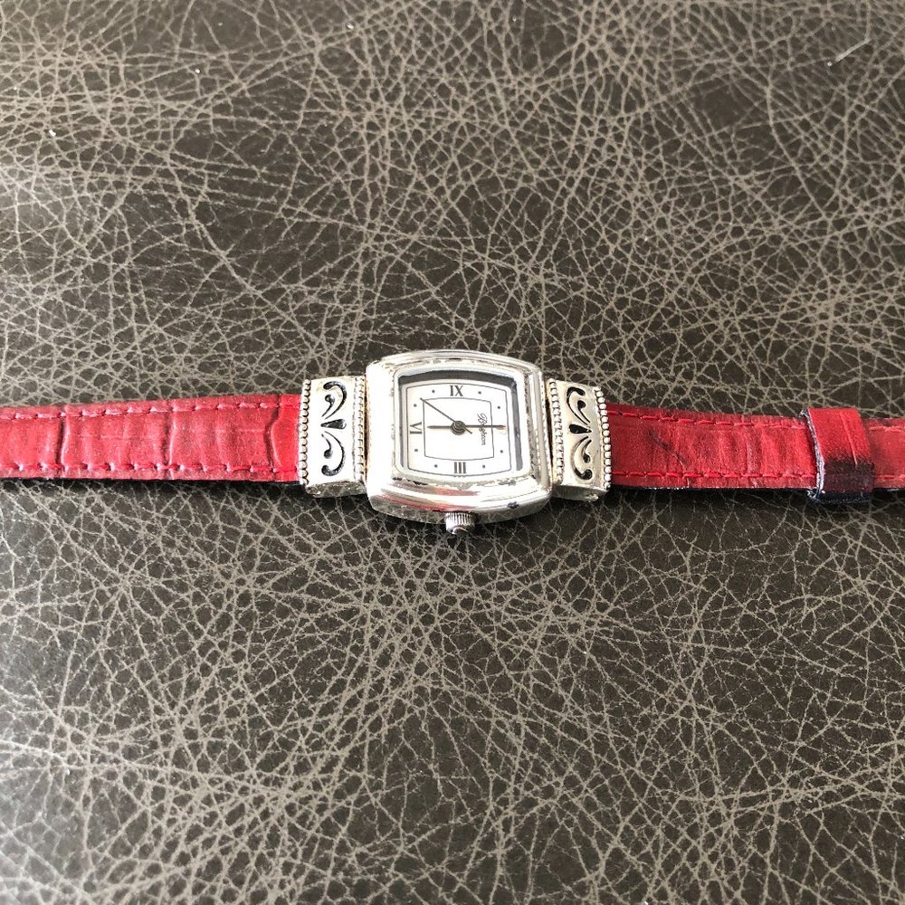 BRIGHTON  reversable ladies watch (black/red) in good working condition